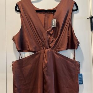 NWT, Express Satin Cut-Out Dress Sz. XL